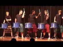 THE OFFICIAL Hot Scots drum line - 2011 - Nigel - Talent Show at LHHS