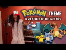 Pokémon Theme In 20 Styles Of The Late 90s | Ten Second Songs 20 Style Cover